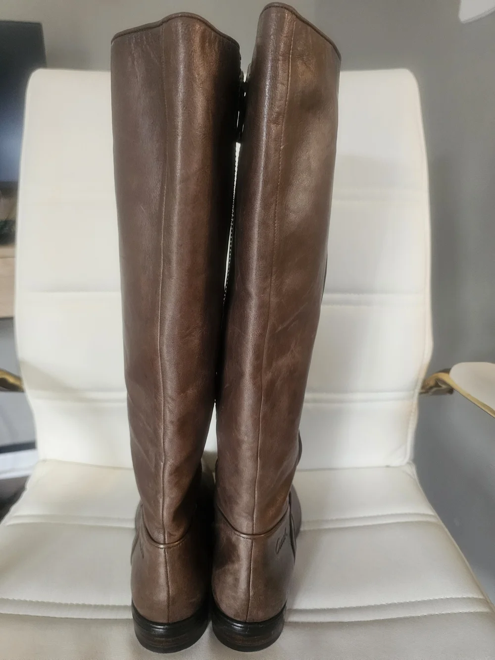 Coach Brown Leather Knee-High Boots